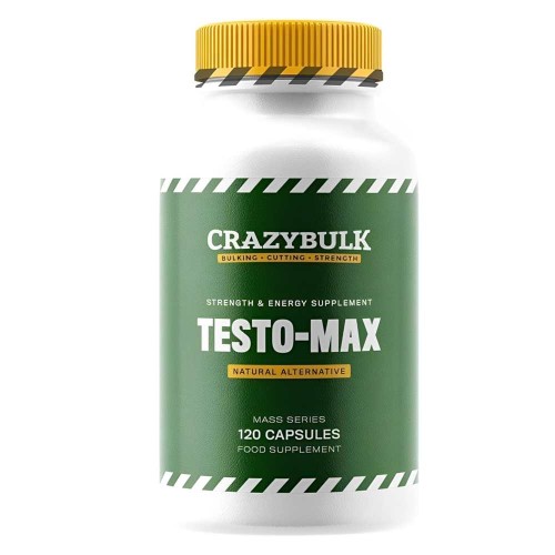 CrazyBulk Testo-Max – Natural Strength & Energy Supplement (120 Capsules)