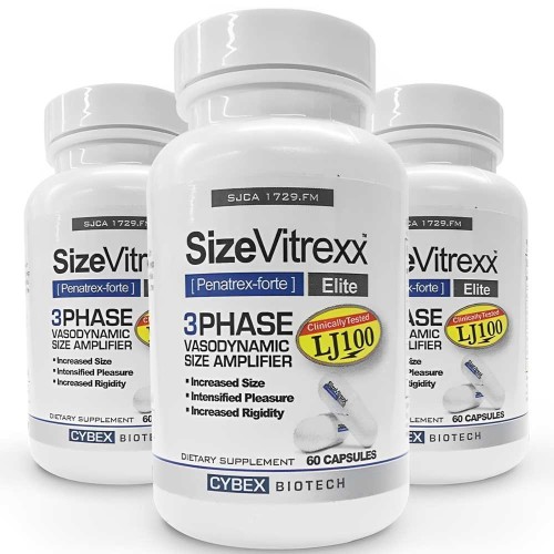 SizeVitr Penatrex-Forte – Elite Vasodynamic Size Amplifier Dietary Supplement (60 Capsules)