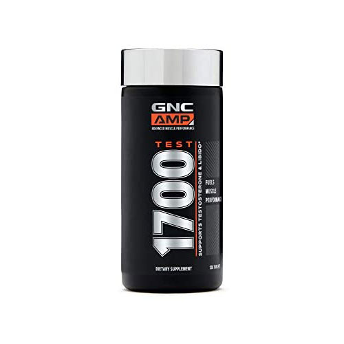 GNC Amp Test 1700 Testosterone Support Supplement 120 Tablets