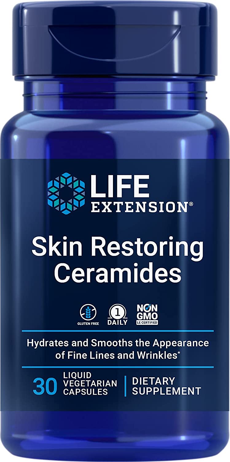 Life Extension Skin Restoring Ceramides Promotes Skin Hydration