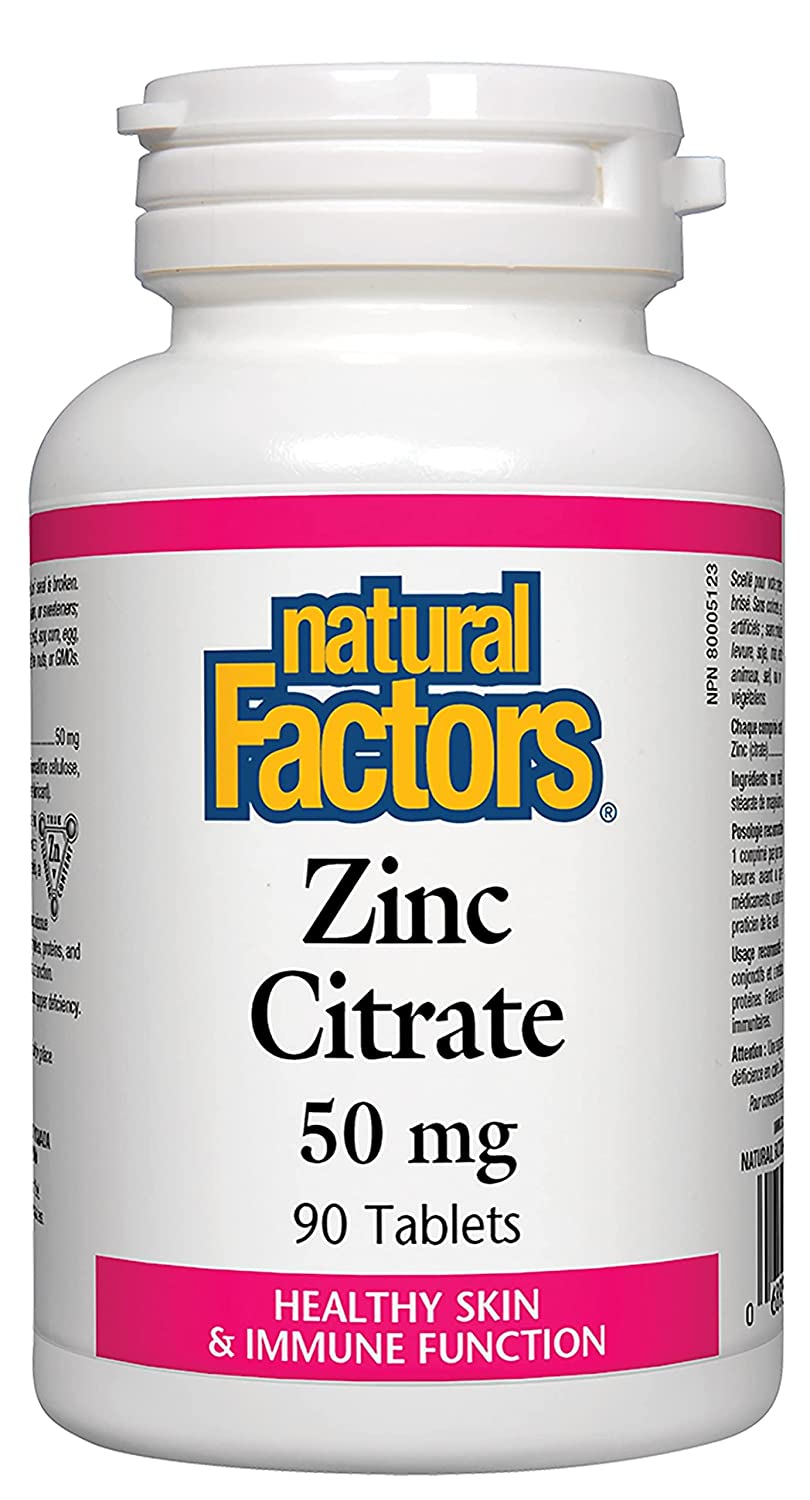 Natural Factors - Zinc Citrate 50mg