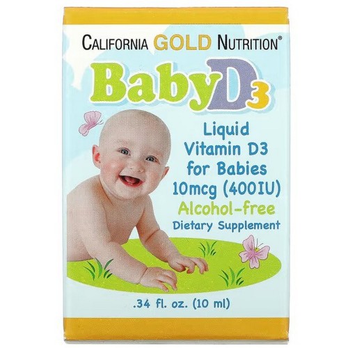 California Gold Nutrition Baby Vitamin D3 Drops