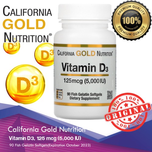 California Gold Nutrition, Vitamin D3, Softgels
